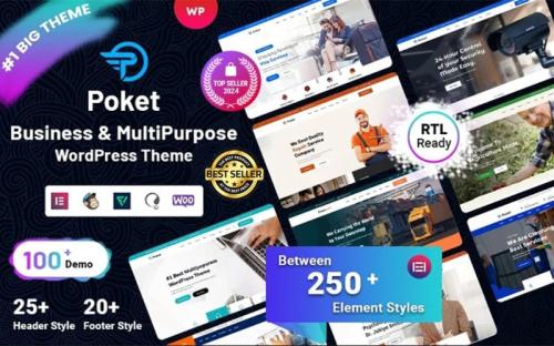 Poket - Business And Multipurpose Responsive WordPress Theme theme free