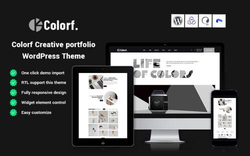 Colorf - Creative portfolio WordPress Theme theme free