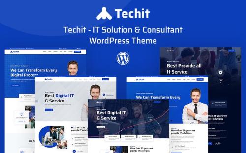 Techit - IT Solution & Consultant WordPress Theme theme free